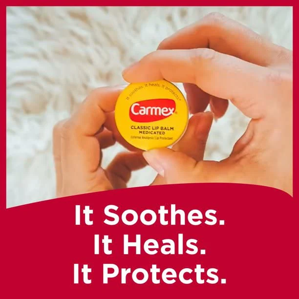 Carmex Classic Lip Balm Medicated, 0.25 oz (Pack of 3) - Image 6