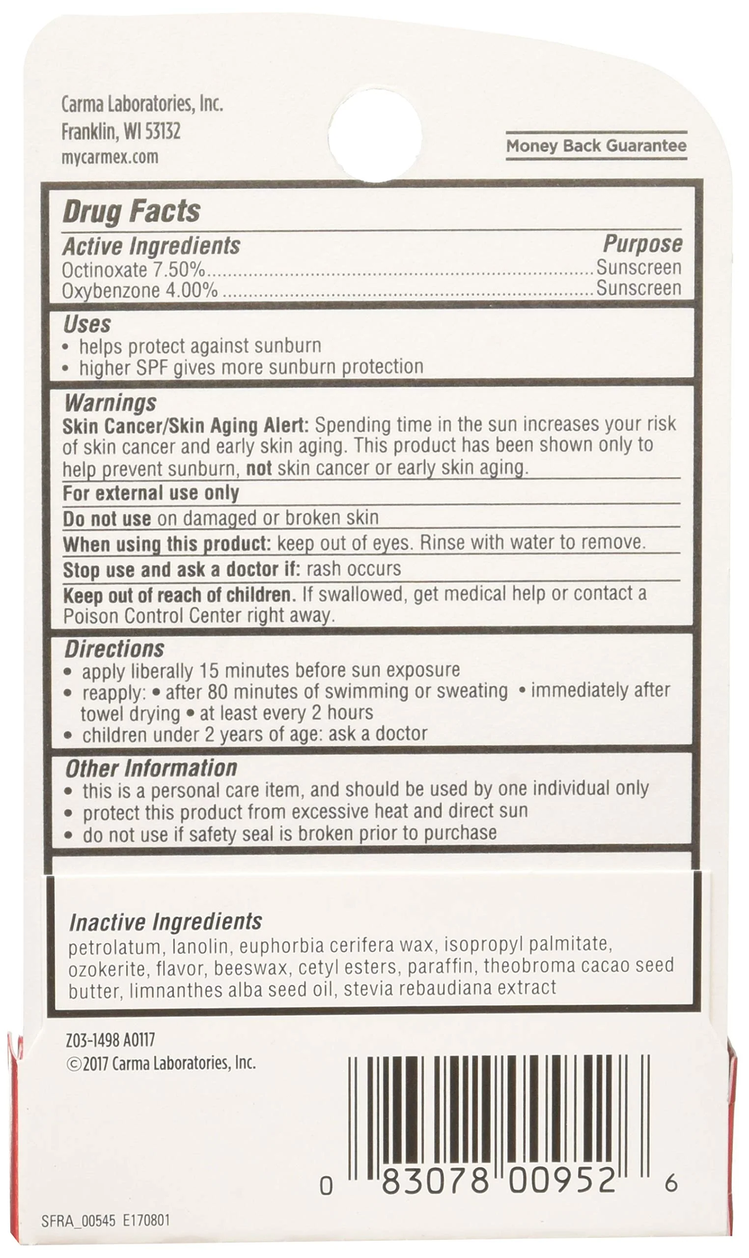 Carmex Lip Balm Stick, Strawberry, 3 Count - Image 5
