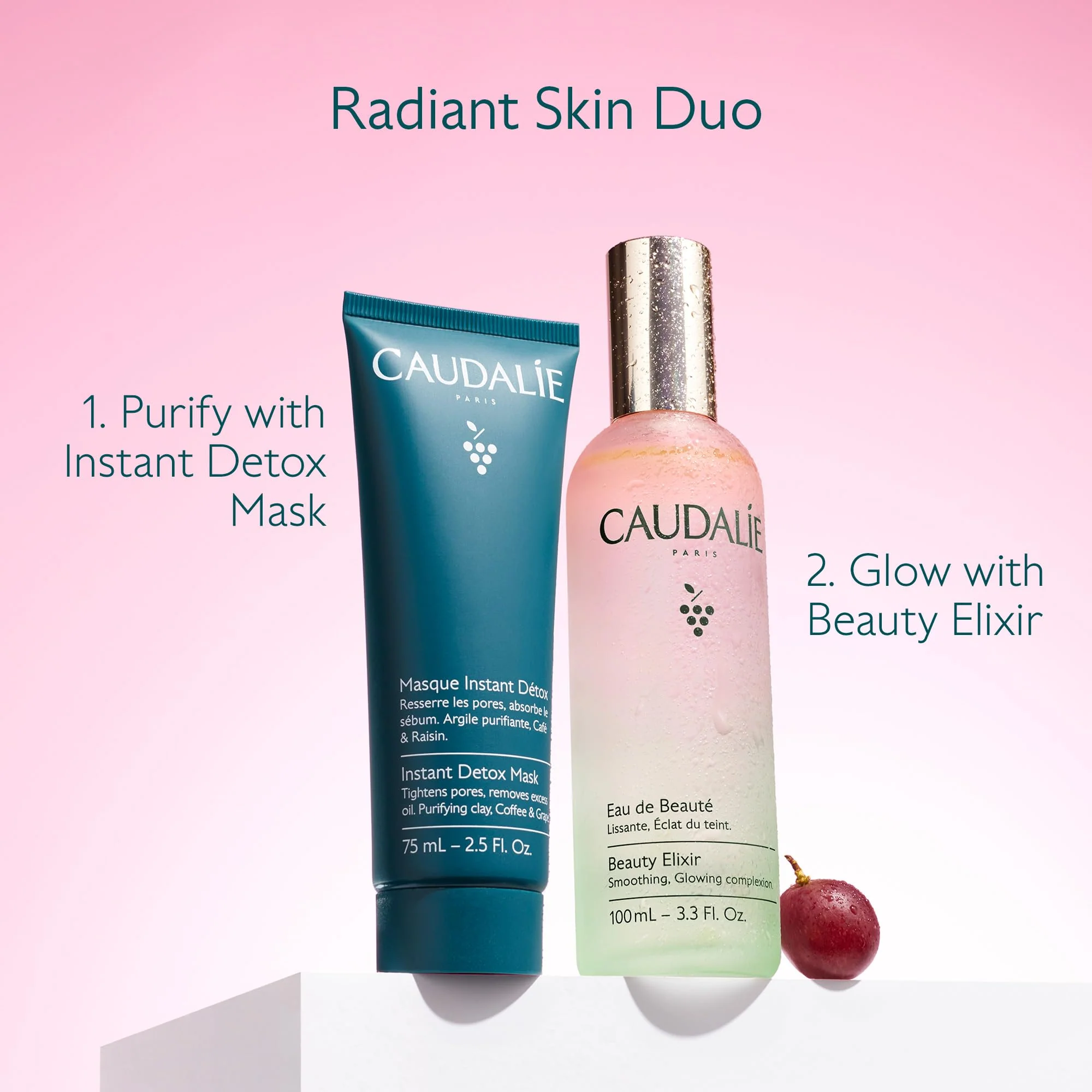 Caudalie Beauty Elixir Face Mist: Toner That Tightens Pores + Reduces Dullness + Sets Makeup - 30 mL - Image 4