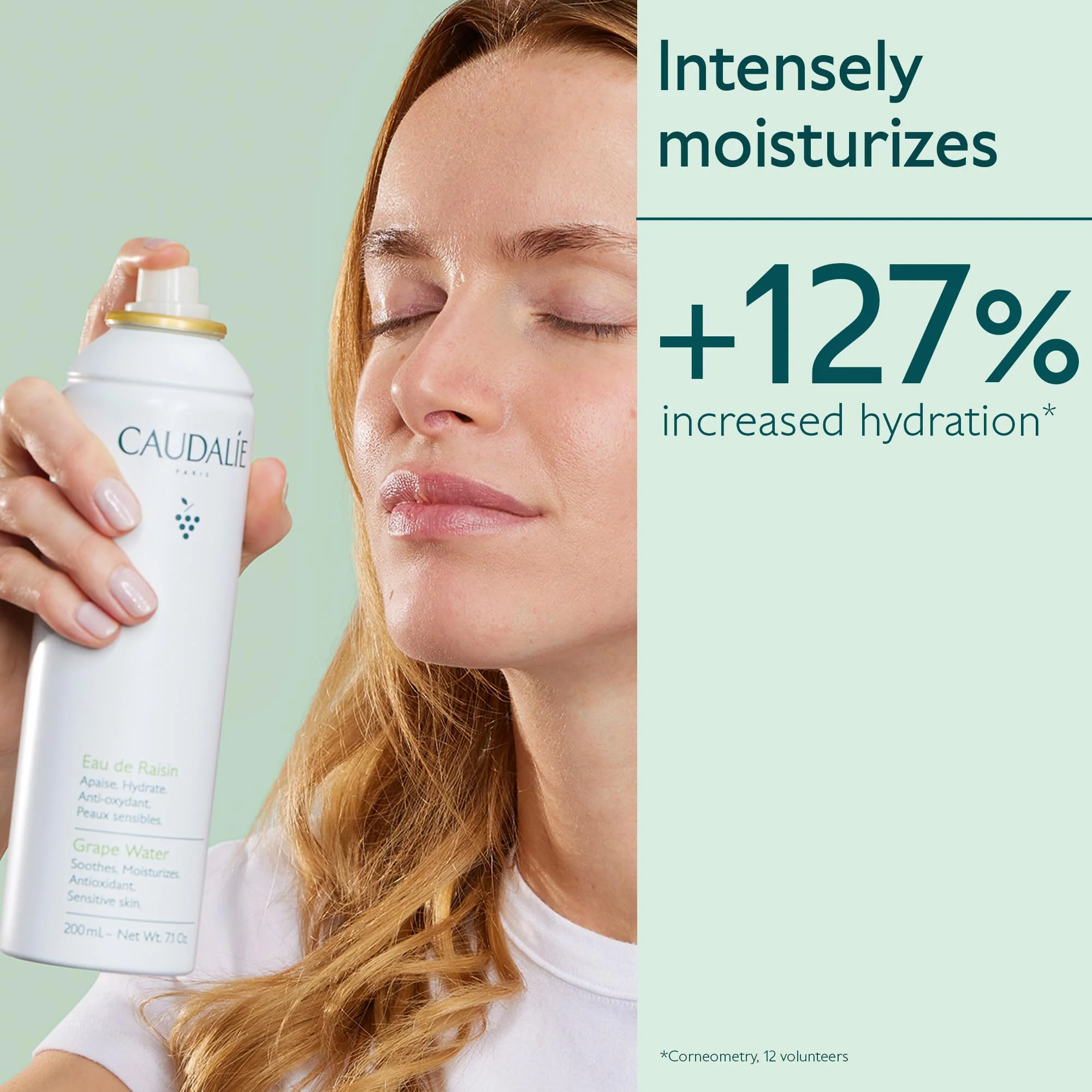 Caudalie Grape Water Moisturizing Face Mist, Soothing Organic Facial Spray to Instantly Hydrate and Strengthen the Skin Barrier, Safe for Sensitive Skin - 200 mL - Image 4
