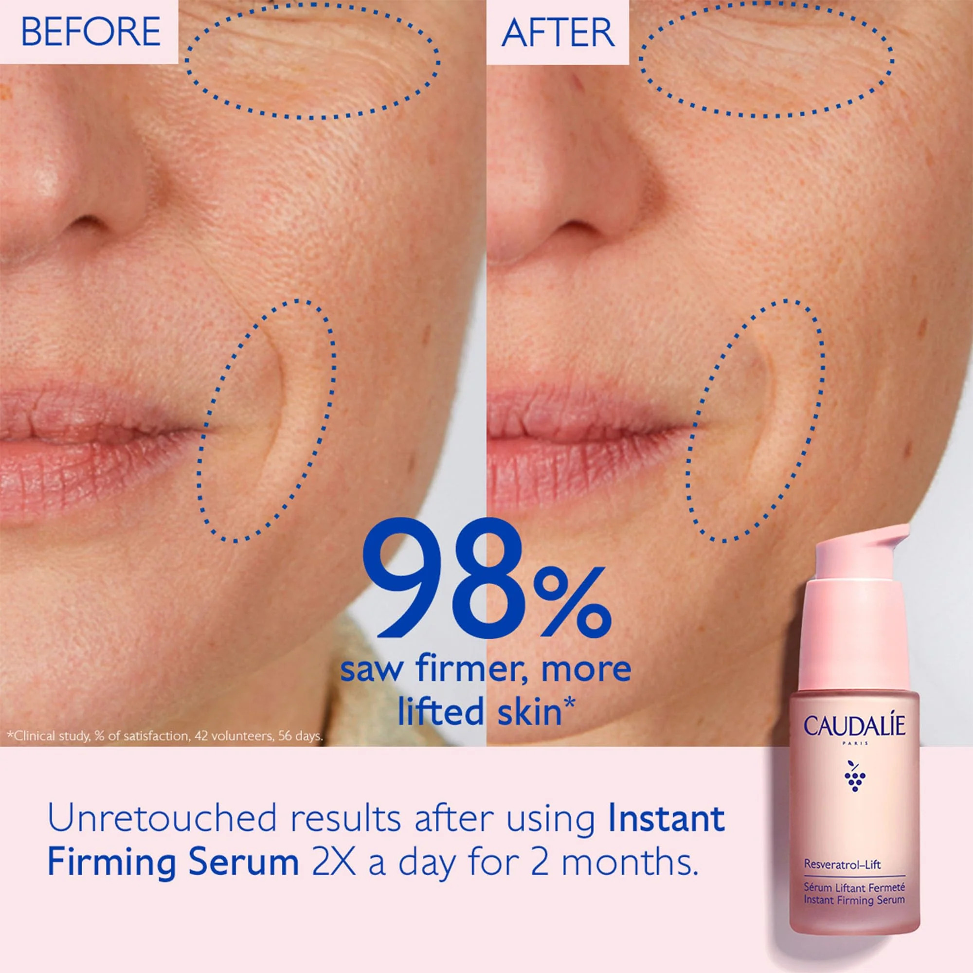 Caudalie Resveratrol-Lift Instant Firming Retinol Alternative Serum, Refillable - 30 mL - Image 7