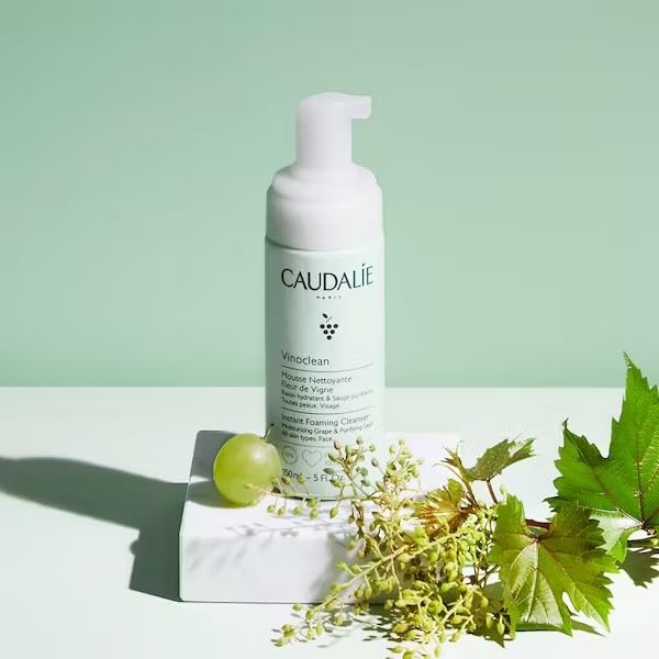 Caudalie Vinoclean Gentle Instant Foaming Facial Cleanser for All Skin Types - 150 mL - Image 6