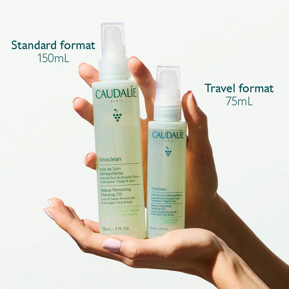 Caudalie Vinoclean Makeup Removing Cleansing Oil, Waterproof Makeup Remover - 150 mL - Image 7