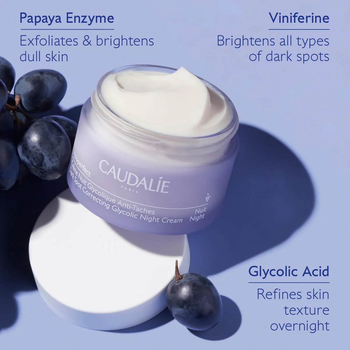 Caudalie Vinoperfect Dark Spot Brightening Glycolic Night Cream - 1.6 Fl. Oz - Image 5