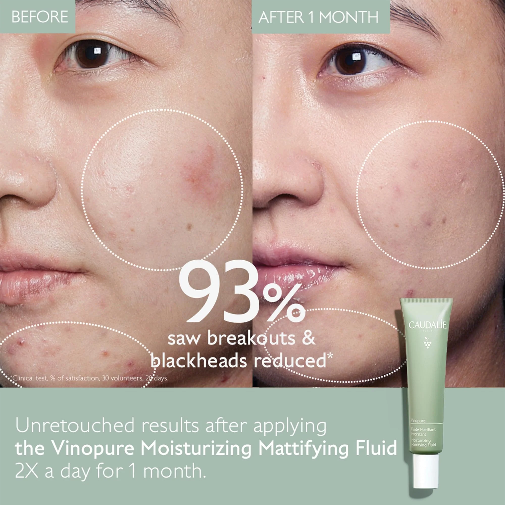 Caudalie Vinopure Oil Control Moisturizer, Hydrating & Mattifying Moisturizer - 40 mL - Image 8