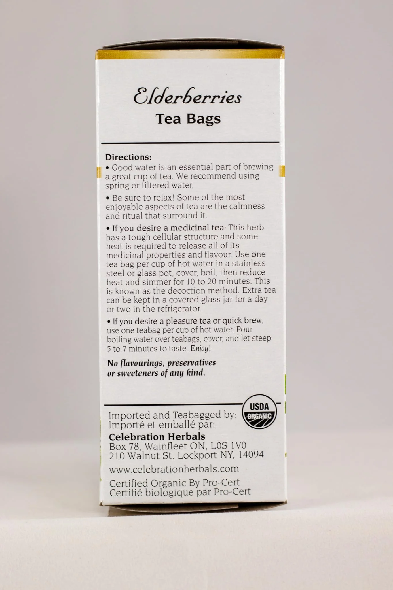 Celebration Herbals Organic Elderberries Tea Bags 24 Count - Image 5