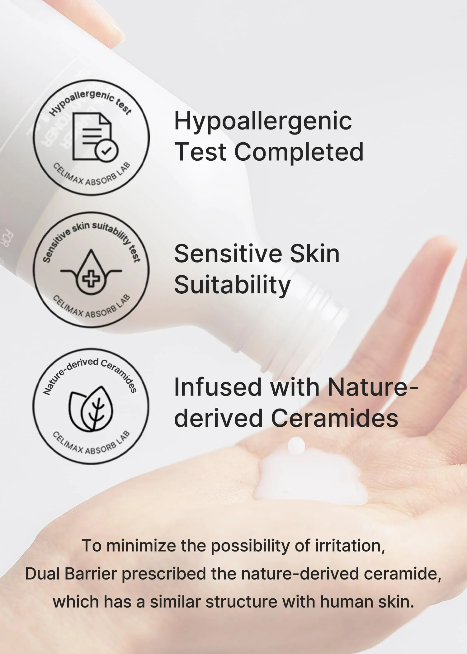 celimax Dual Barrier Creamy Toner | with Ceramides, Peptide, Oil & Alcohol Free, Facial Astringent, Long Lasting Hydration, Calming, Soothing, Non Irritating,150ml - Image 5