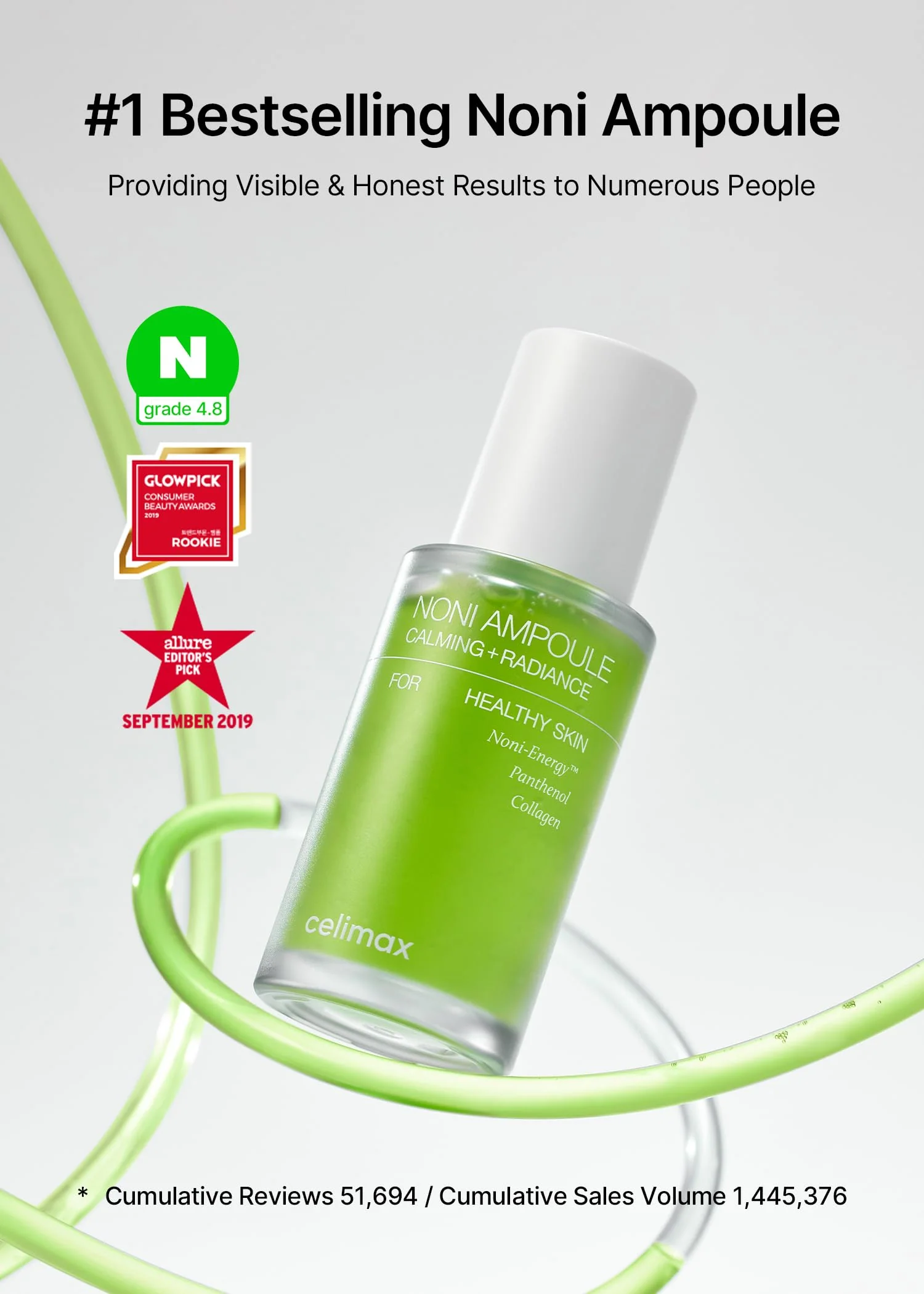 celimax Noni Energy Ampoule 30ml | with Noni Extract, Hydrating, Moisturizing & Soothing Serum for Dark Spots & Fine Lines, Anti Aging, Brightening For Face, Facial Astringent - Image 8