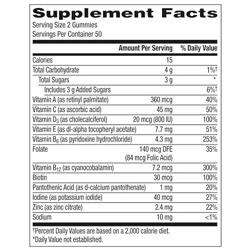 Centrum Men's Multivitamin Gummies, Immune, Energy, Healthy Appearance Support, 100 Count, 50 Day Supply - Image 3