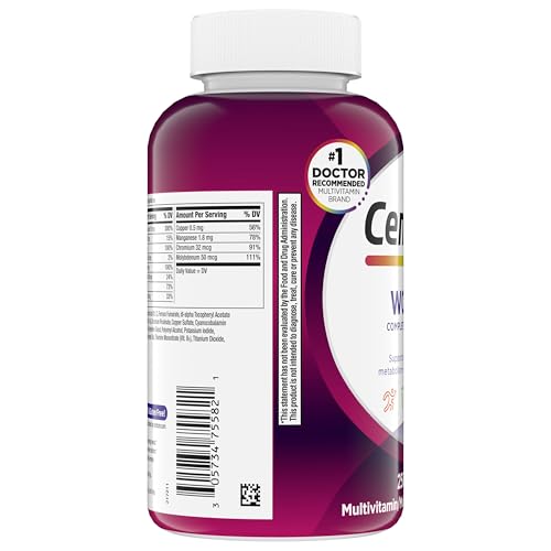 Centrum Multivitamin for Women, Multimineral Supplement with Iron, Vitamin D3, B Vitamins and Antioxidant Vitamins C and E, Gluten Free, Non-GMO Ingredients - 250 Count - Image 8
