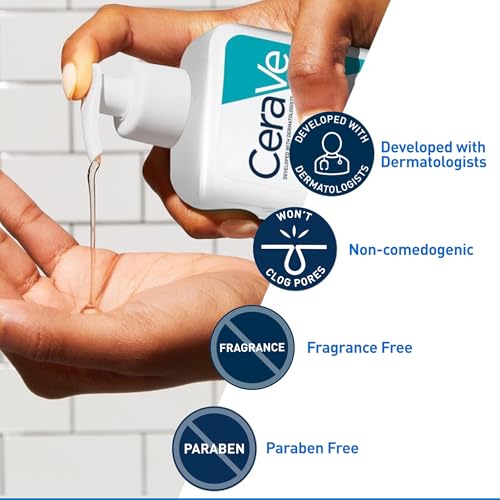 CeraVe Acne Control Cleanser, 2% Salicylic Acid Treatment Formulated With Niacinamide + Ceramides + Oil Absorbing Clay, Gentle Face Wash Helps Clear & Prevent Acne, Fragrance Free, 16 Ounce - Image 8