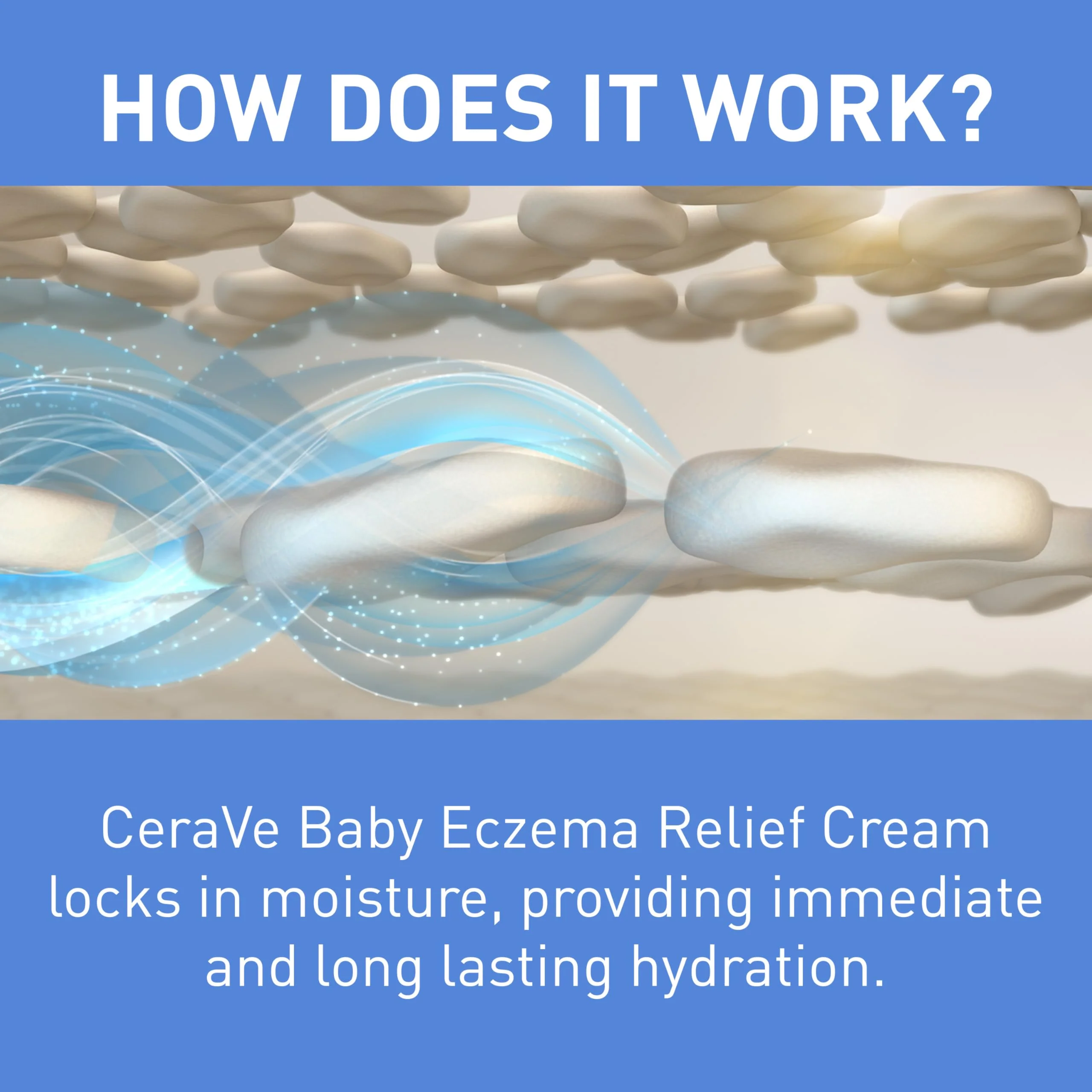 CeraVe Baby Eczema Relief Cream, 1% Colloidal Oatmeal Cream With Vitamin E & Ceramides, Soothes & Calms Itchy Skin, Developed With Pediatric Dermatologist, Fragrance Free, 5oz - Image 6
