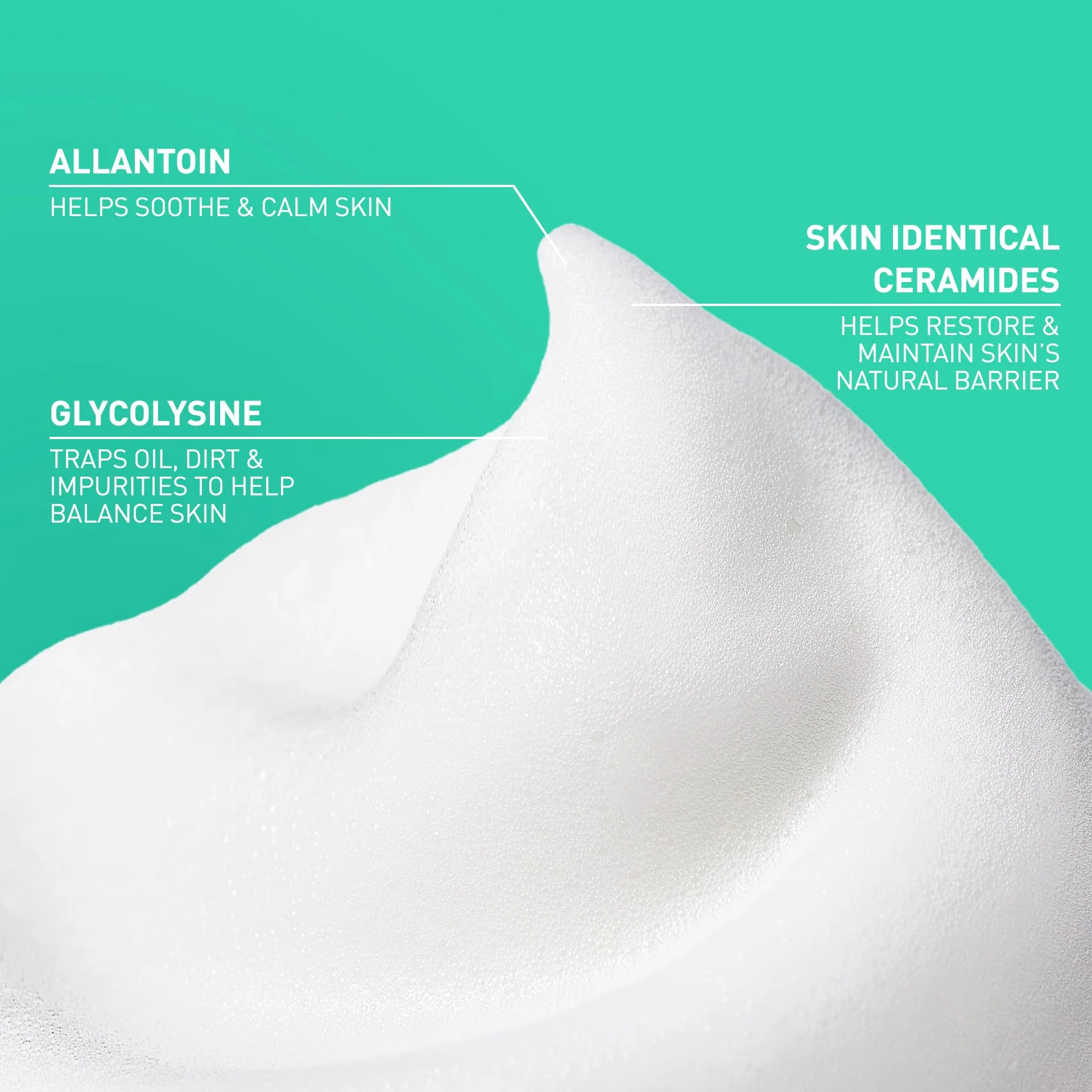 CeraVe Balancing Air Foam Face Wash, Foaming Facial Cleanser For Combination Skin, 8HR Oil Control + 24HR Hydration, Fragrance-Free & Non-Comedogenic, With Glycolysine™ & 3 Essential Ceramides, 8oz - Image 11