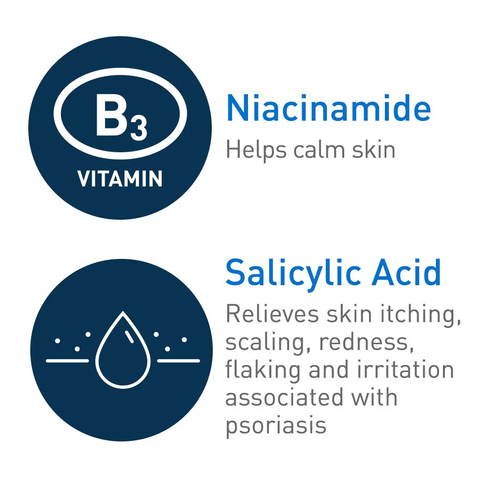 CeraVe Cleanser for Psoriasis Treatment, With Salicylic Acid for Dry Skin Itch Relief & Latic Acid for Exfoliation, Fragrance Free & Allergy Tested, 8 Ounce - Image 6
