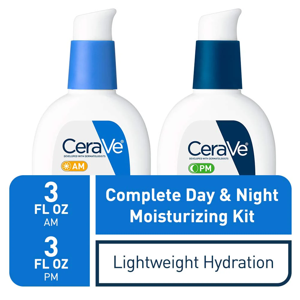 CeraVe Day & Night Face Lotion Skin Care Set | Contains AM with SPF 30 and PM Face Moisturizer | Fragrance Free - Image 7