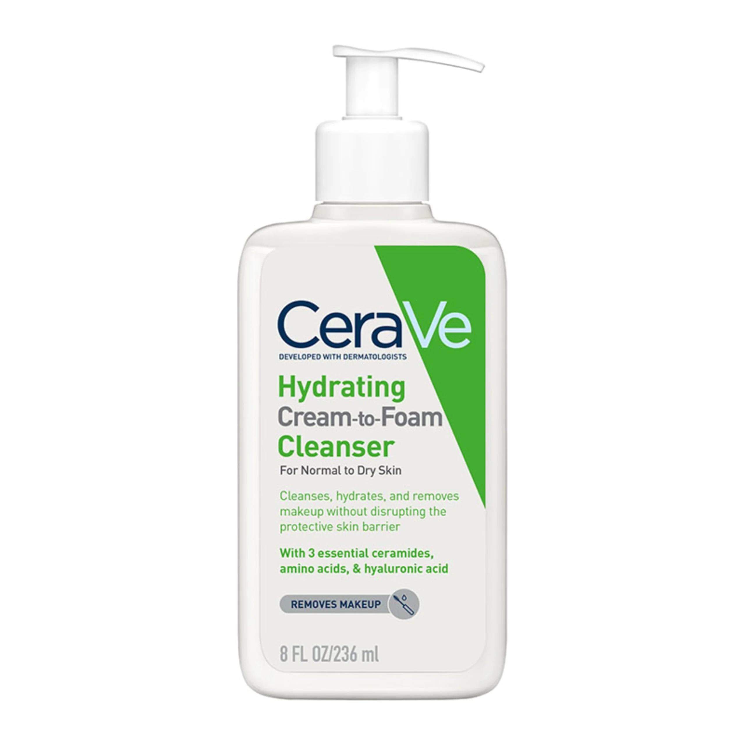 CeraVe Foaming Facial Cleanser | Daily Face Wash for Oily Skin | Hyaluronic Acid + Ceramides + Niacinamide | Fragrance Free & Paraben Free | Non - Drying Oil Control Face Wash | 8 Fluid Ounce