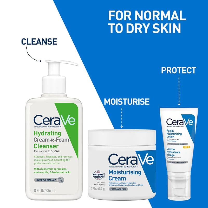 CeraVe Foaming Facial Cleanser | Daily Face Wash for Oily Skin | Hyaluronic Acid + Ceramides + Niacinamide | Fragrance Free & Paraben Free | Non - Drying Oil Control Face Wash | 8 Fluid Ounce - Image 3