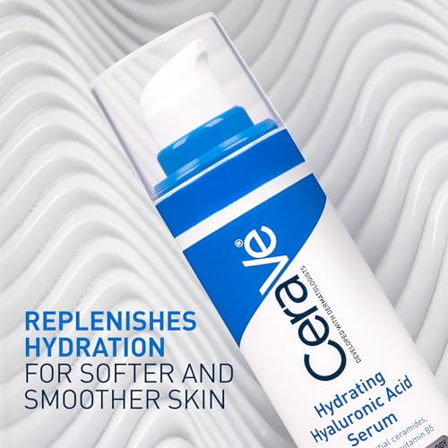 Cerave Hyaluronic Acid Serum for Face with Vitamin B5 and Ceramides, Hydrating Face Serum for Dry Skin, Fragrance Free, 1 Ounce - Image 9