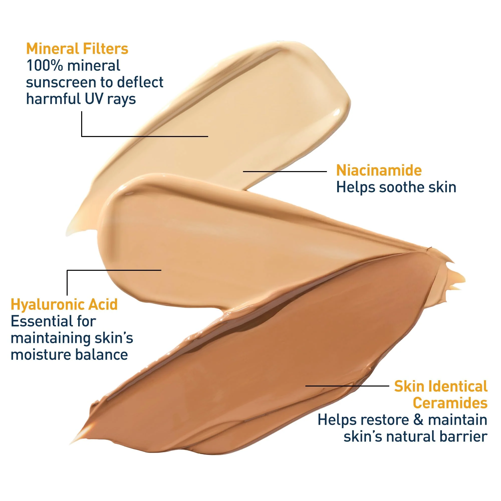 CeraVe Hydrating Mineral Sunscreen SPF 30 with Sheer Tint, Tinted Mineral Sunscreen with Zinc Oxide & Titanium Dioxide, Blends Seamlessly For Healthy Glow, Medium, 1.7 Fluid Ounce - Image 18