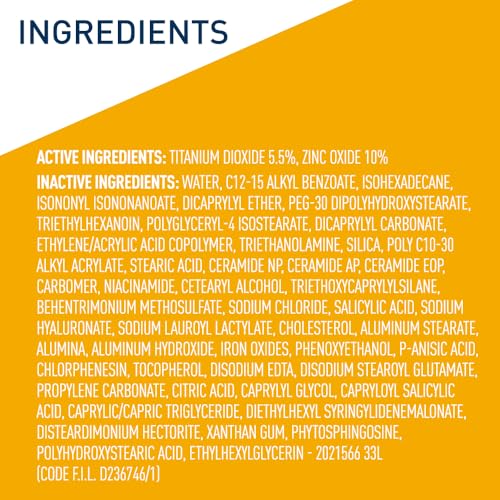 CeraVe Hydrating Mineral Sunscreen SPF 30 with Sheer Tint, Tinted Mineral Sunscreen with Zinc Oxide & Titanium Dioxide, Blends Seamlessly For Healthy Glow, Medium, 1.7 Fluid Ounce - Image 2