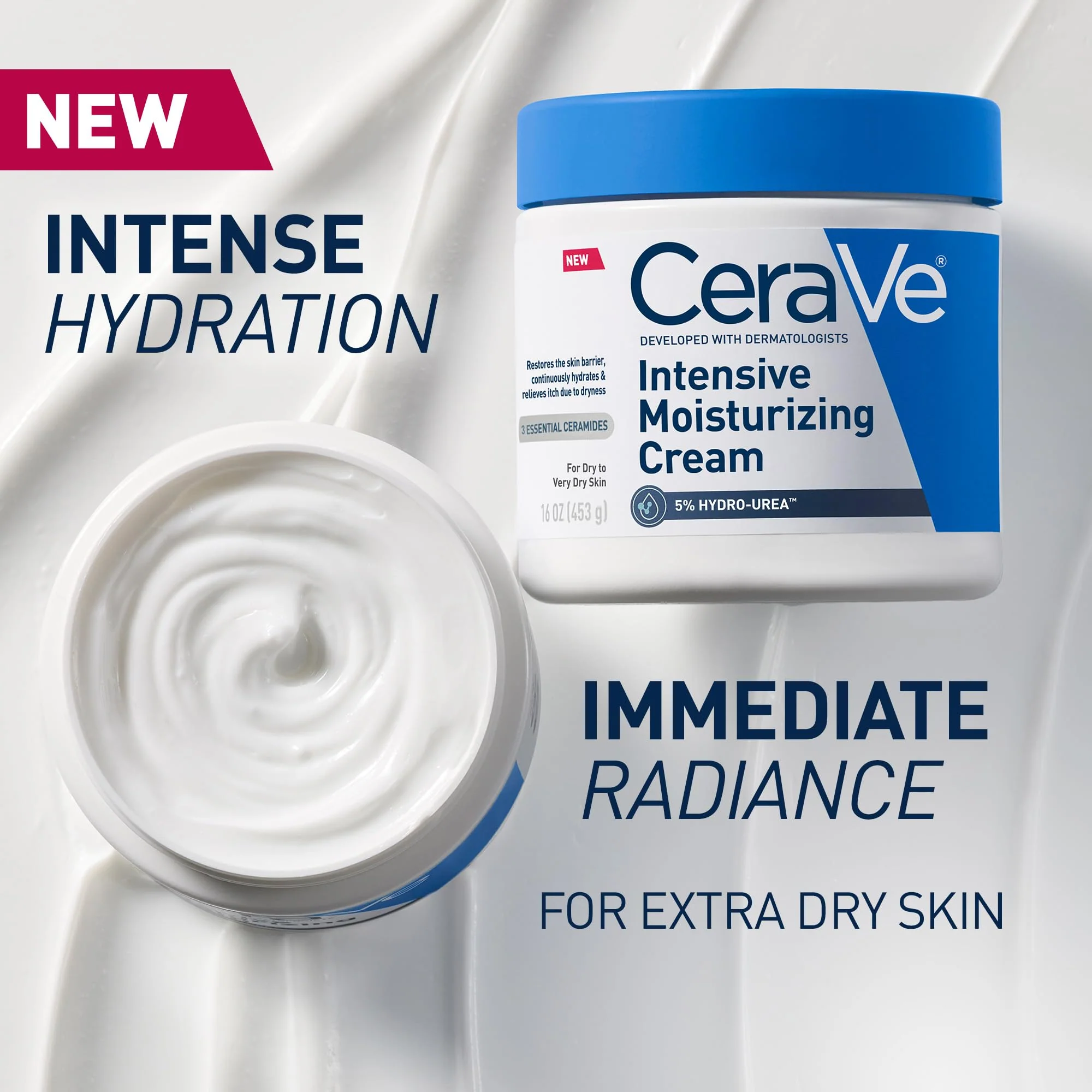 CeraVe Intensive Moisturizing Cream, Body Moisturizer With Shea Butter, 72H Hydration + Skin Barrier Repair, Fragrance-Free Body Lotion For Extremely Dry Skin, 8oz - Image 10