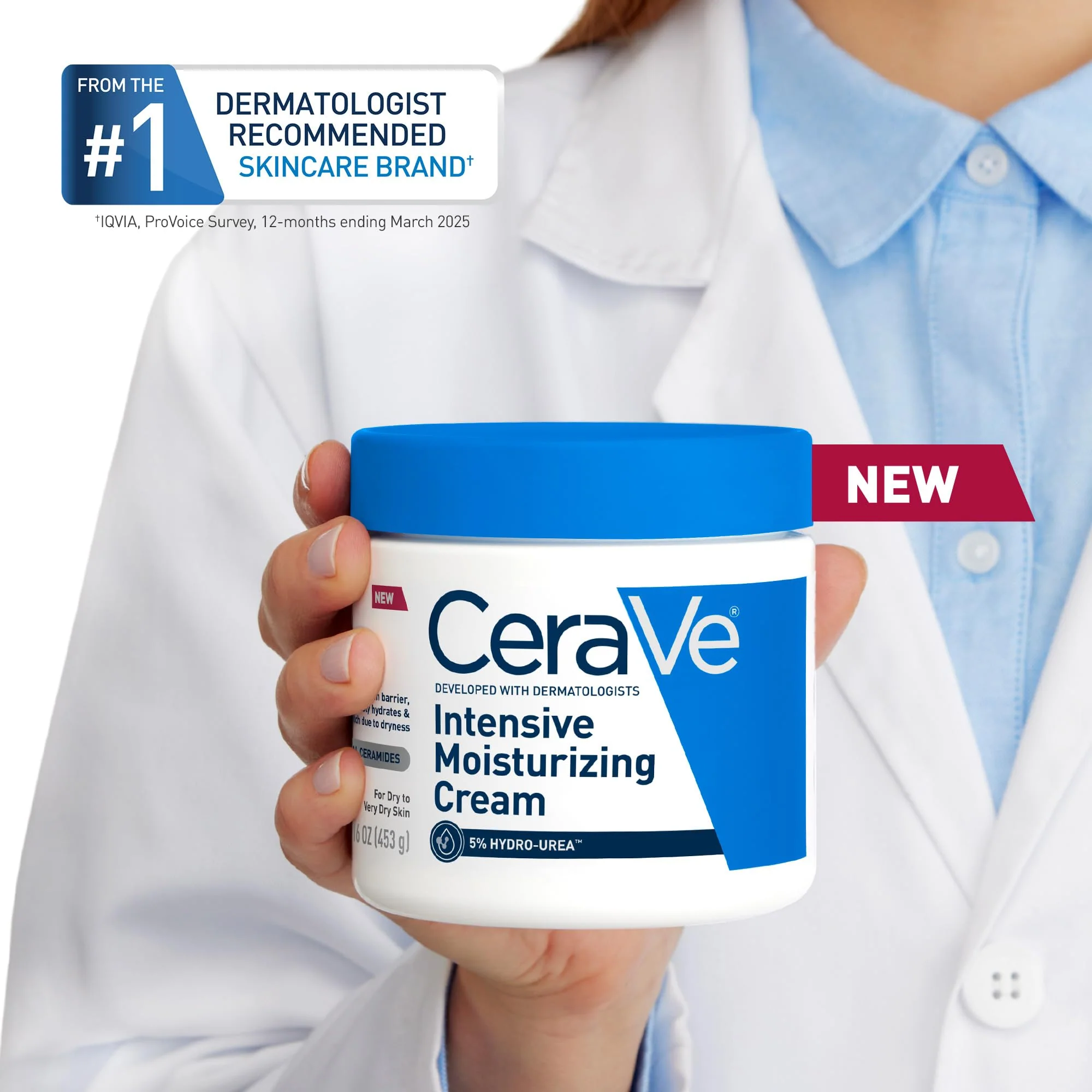 CeraVe Intensive Moisturizing Cream, Body Moisturizer With Shea Butter, 72H Hydration + Skin Barrier Repair, Fragrance-Free Body Lotion For Extremely Dry Skin, 8oz - Image 3