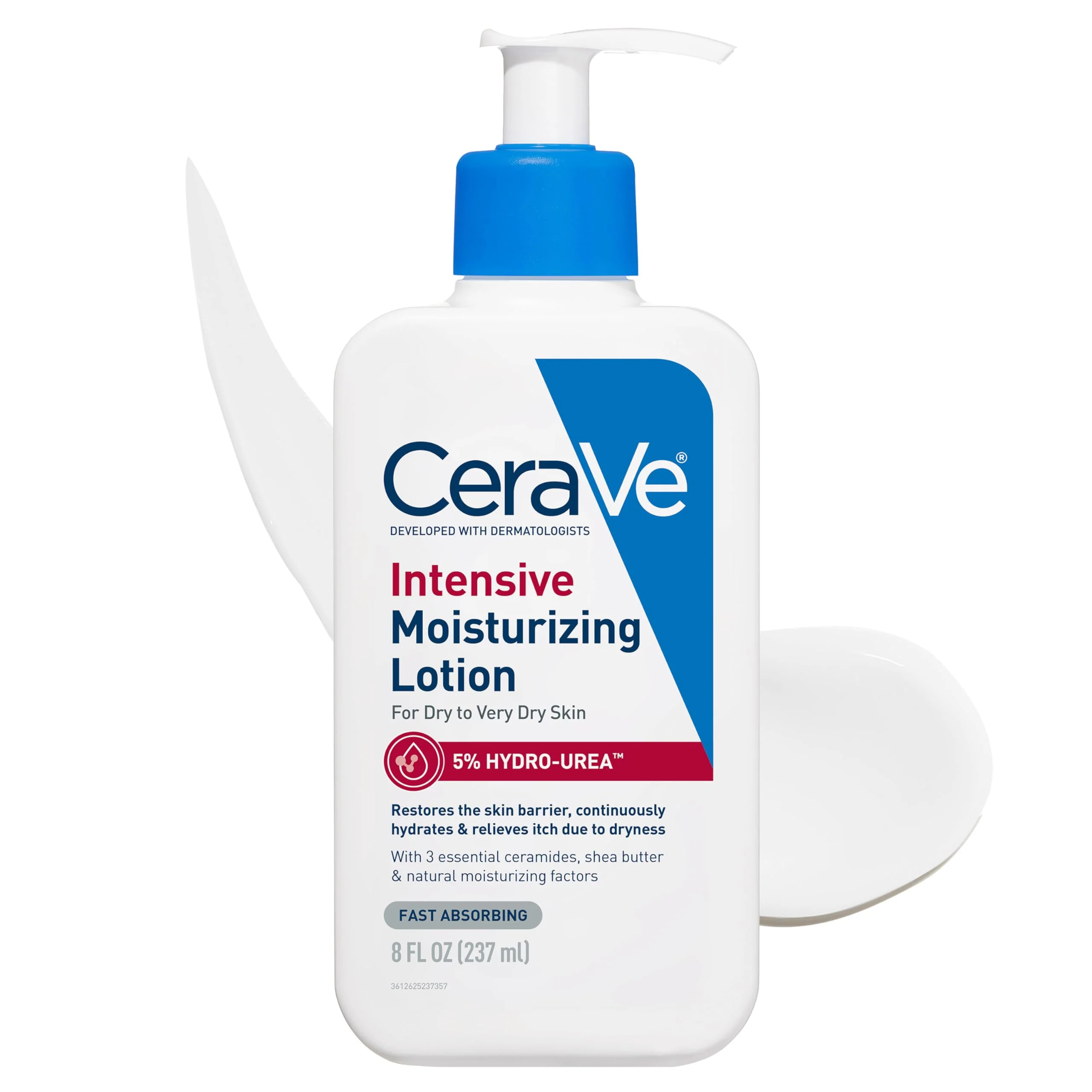 CeraVe Intensive Moisturizing Lotion, Hydro-Urea + Shea Butter, Body Lotion For Dry Skin, Relieves Signs Of Extra Dry Skin, Non Greasy Hydrating Cream For Rough, Tight, Red & Itchy Skin, 8oz - Image 12