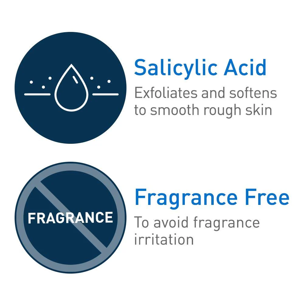 CeraVe Moisturizing Cream with Salicylic Acid, Exfoliating Body Cream with Lactic & Hyaluronic Acid, Niacinamide, and Ceramides, Fragrance Free & Allergy Tested, 12 Ounce - Image 4
