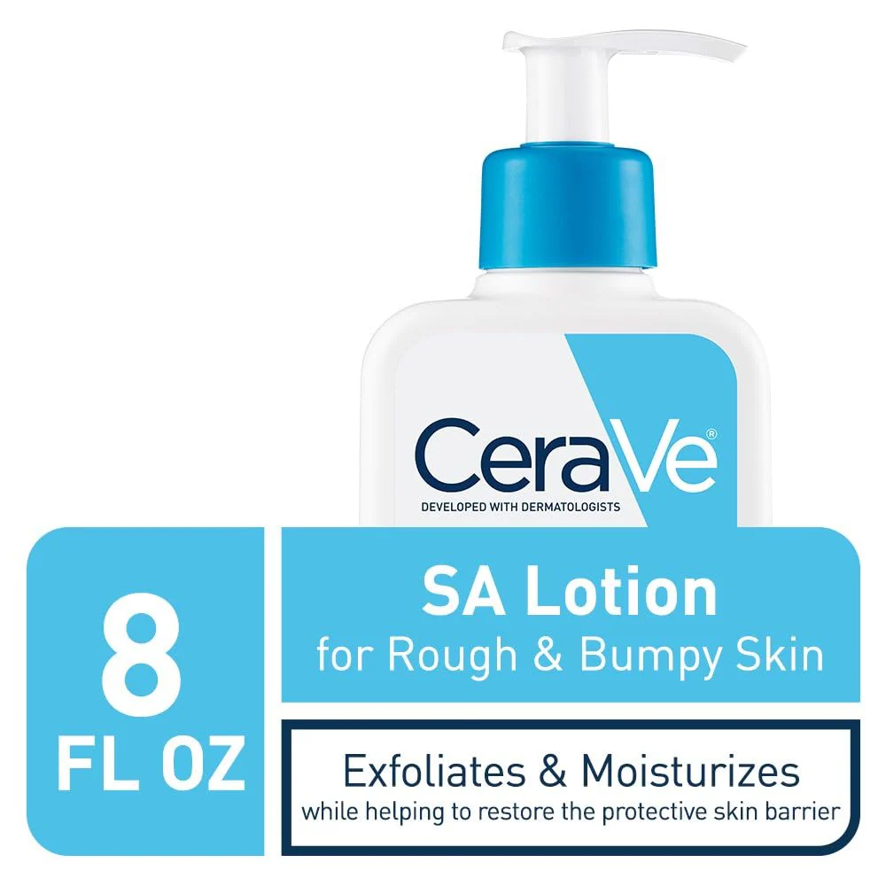 CeraVe SA Lotion for Rough & Bumpy Skin, Vitamin D, Hyaluronic Acid, Lactic Acid & Salicylic Acid Lotion, Fragrance Free & Allergy Tested, 8 Ounce - Image 11