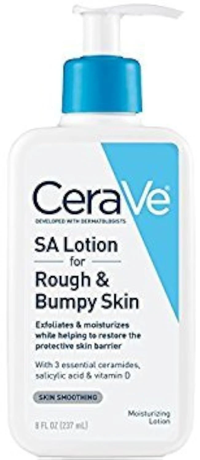 CeraVe SA Lotion for Rough & Bumpy Skin, Vitamin D, Hyaluronic Acid, Lactic Acid & Salicylic Acid Lotion, Fragrance Free & Allergy Tested, 8 Ounce - Image 12