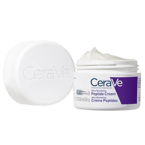 CeraVe Skin Renewing Night Cream, Niacinamide, Peptide Complex, and Hyaluronic Acid Moisturizer for Face, 1.7 Ounce, Packaging may Vary - Image 8