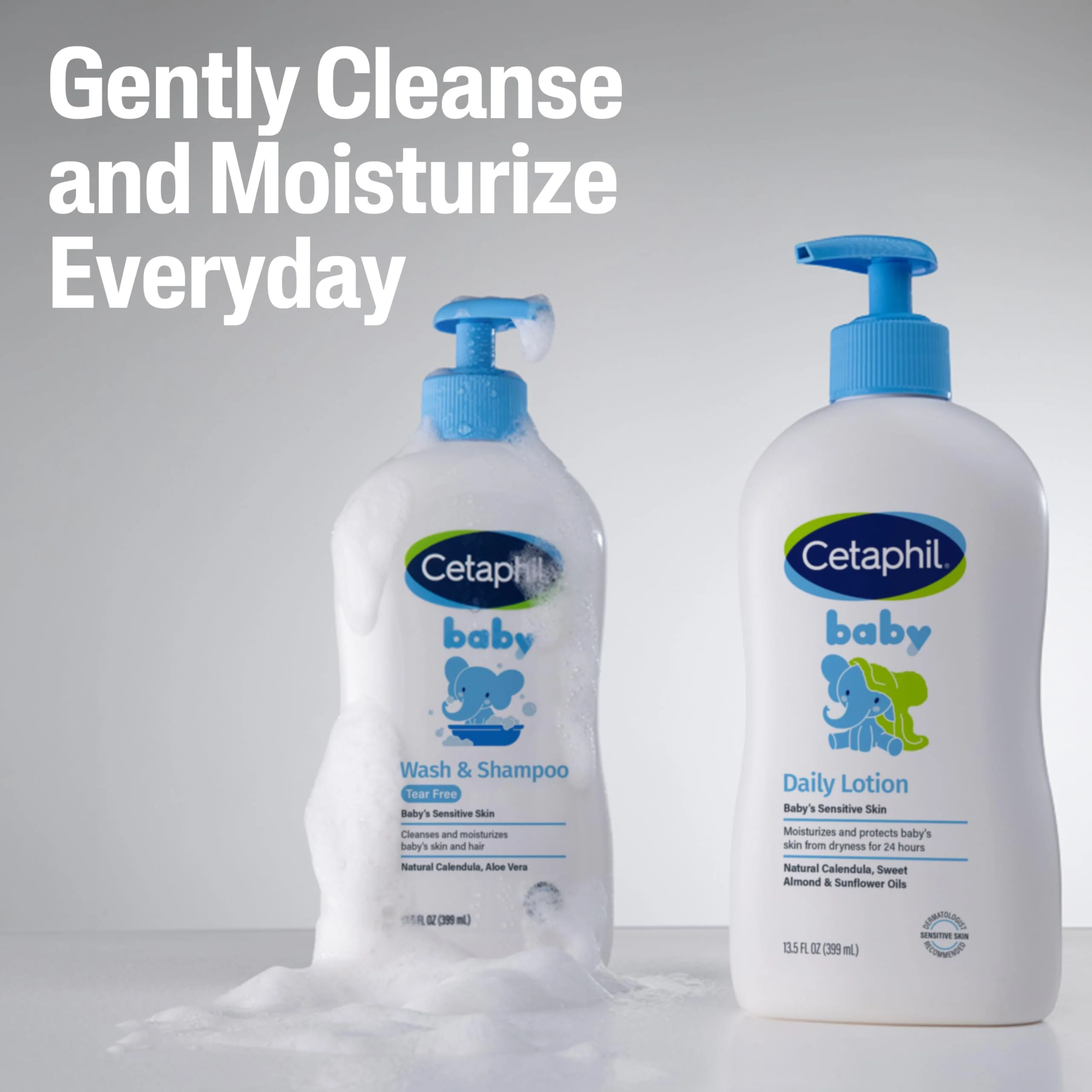 Cetaphil Baby Shampoo and Body Wash with Organic Calendula, Tear Free, Hypoallergenic, Ideal for Everyday Use, Dermatologist Tested, 7.8oz - Image 5