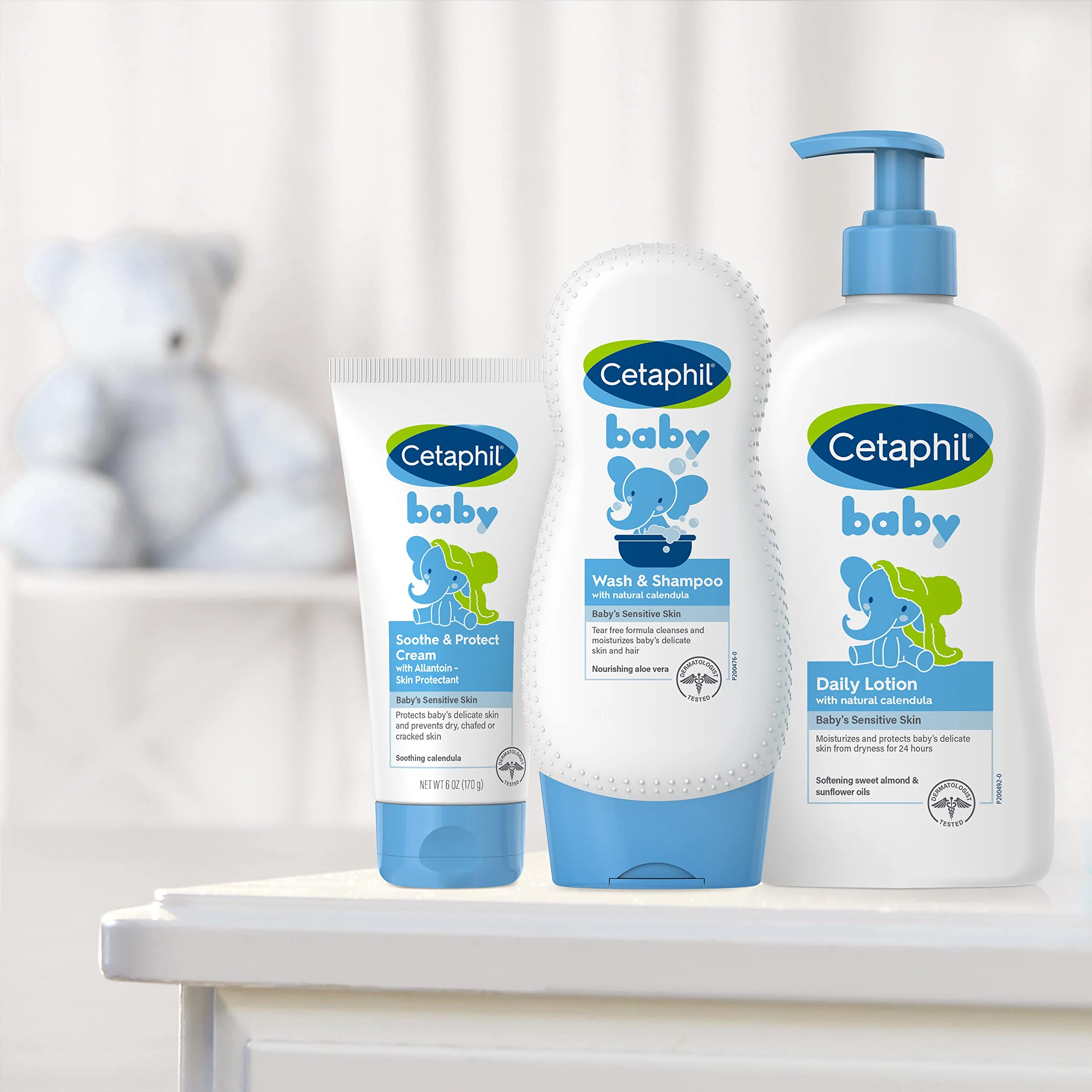 Cetaphil Baby Soothe & Protect Cream with Allantoin Skin Protectant, 6 oz, Prevents Dry, chaffed or Cracked Skin, Baby Cream moisturizes for 24 Hours, Non-Greasy (Packaging May Vary) - Image 2