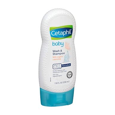 Cetaphil Baby - Wash & Shampoo - with Organic Calendula - Net Wt. 7.8 FL OZ (230 mL) Per Bottle - Pack of 2 Bottles (Packaging/Designs Vary) - Image 3