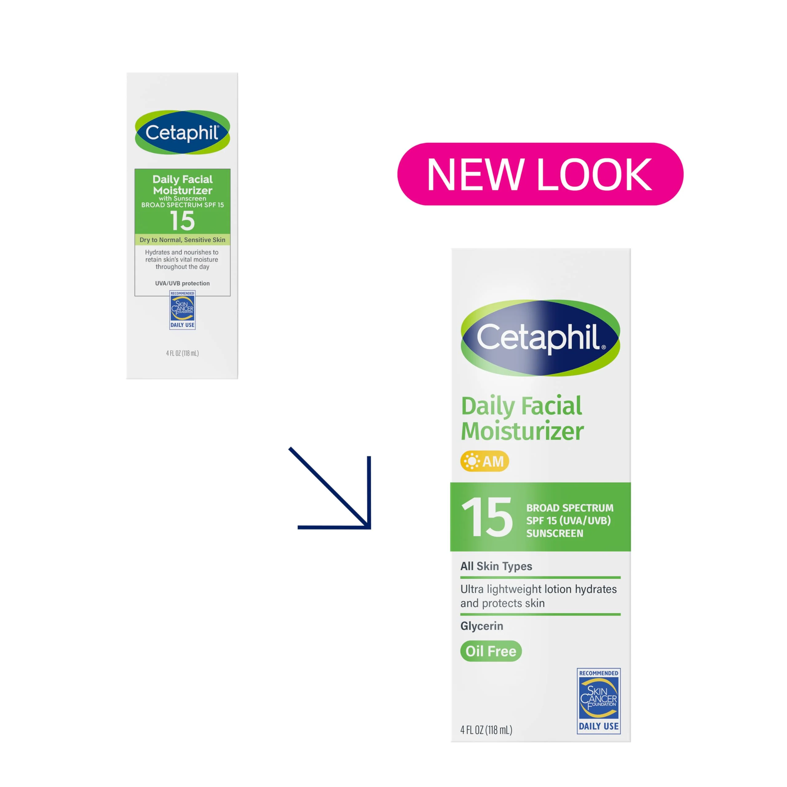 Cetaphil Daily Facial Moisturizer SPF 15, 4 Fl Oz, Gentle Facial Moisturizer for Dry to Normal Skin Types, No Added Fragrance, Pack of 2, (Packaging May Vary) - Image 9