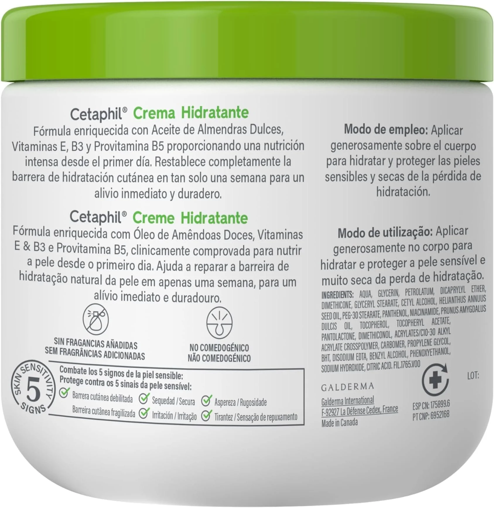 Cetaphil Face & Body Moisturizer, Hydrating Moisturizing Cream for Dry to Very Dry, Sensitive Skin, NEW 16 oz, Fragrance Free, Non-Comedogenic, Non-Greasy - Image 2