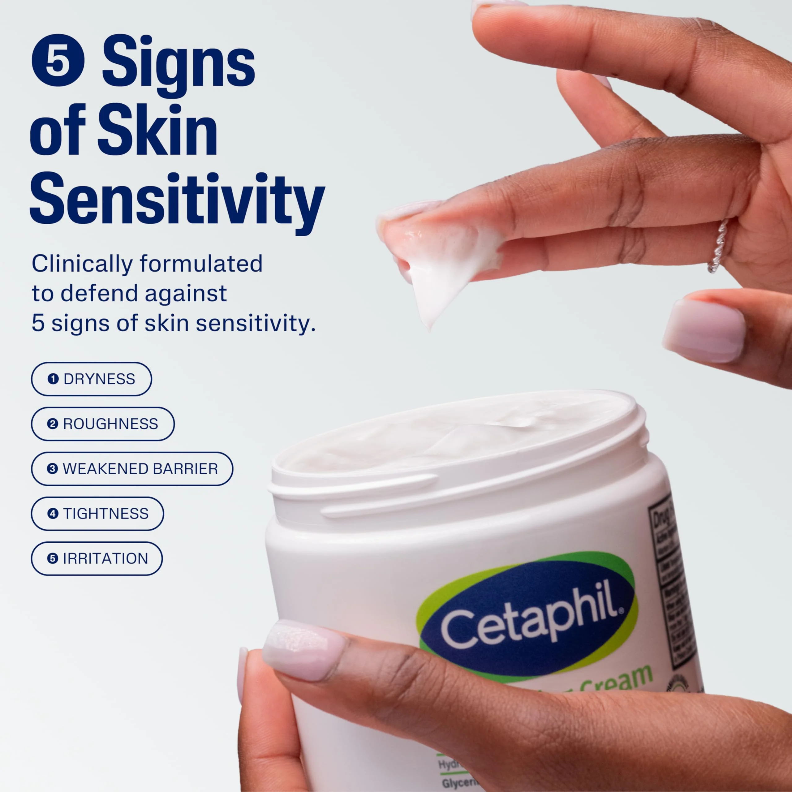 Cetaphil Face & Body Moisturizer, Hydrating Moisturizing Cream for Dry to Very Dry, Sensitive Skin, NEW 20 oz, Fragrance Free, Non-Comedogenic, Non-Greasy (Packaging May Vary) - Image 9