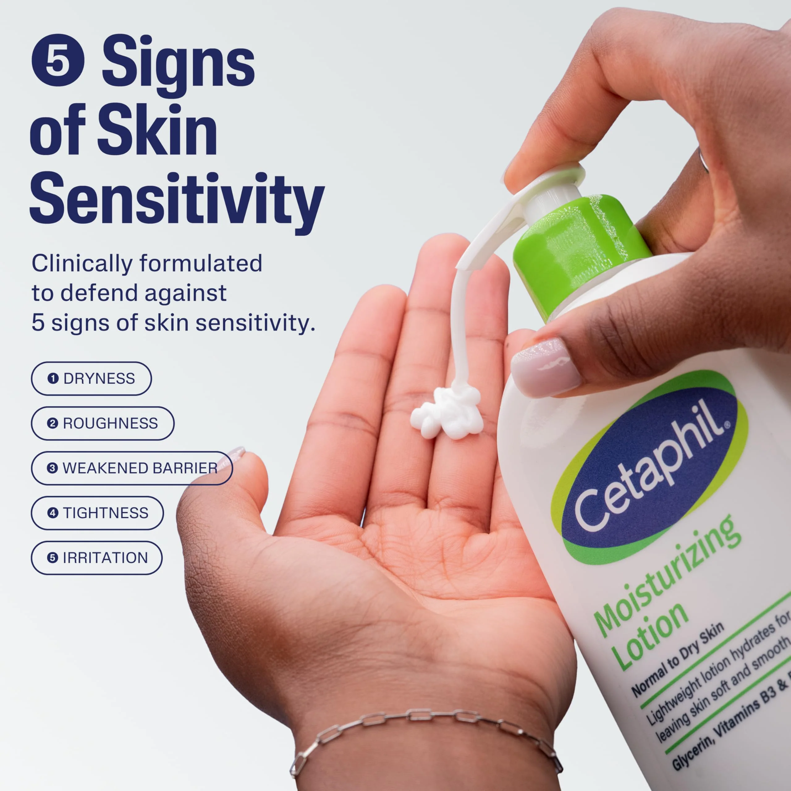 Cetaphil Face & Body Moisturizer, Hydrating Moisturizing Lotion for All Skin Types, Suitable for Sensitive Skin, NEW 8 oz Pack of 3, Fragrance Free, Hypoallergenic, Non-Comedogenic - Image 9