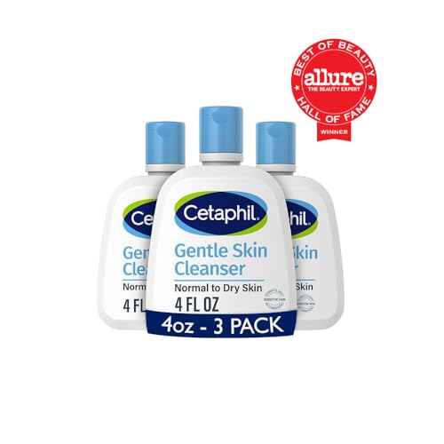 Cetaphil Face Wash, Hydrating Gentle Skin Cleanser for Dry to Normal Sensitive Skin, 4 oz 3 Pack, Fragrance Free, Soap Free and Non-Foaming - Image 11