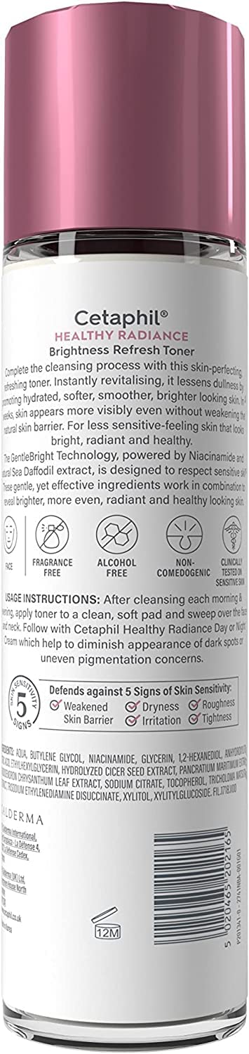 Cetaphil Healthy Radiance Brightness Refresh Face Toner, 150ml, for Hyperpigmentation, with Niacinamide - Image 2