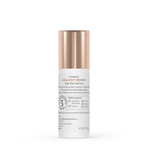 Cetaphil Healthy Renew Hydrating Eye Gel Serum 0.5 Oz, 24Hr Under Eye Cream for Anti Aging, Reduces the Appearance of Dark Circles and Wrinkles, Retinol Alternative Peptide Serum, For Sensitive Skin - Image 4