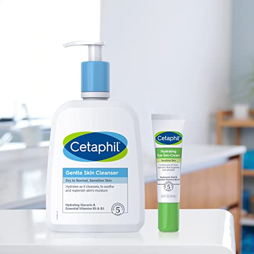 Cetaphil Hydrating Eye Gel-Cream, With Hyaluronic Acid, 0.5 Fl oz, Brightens and Smooths Under Eyes, 24 Hour Hydration for All Skin Types, (Packaging May Vary) - Image 2