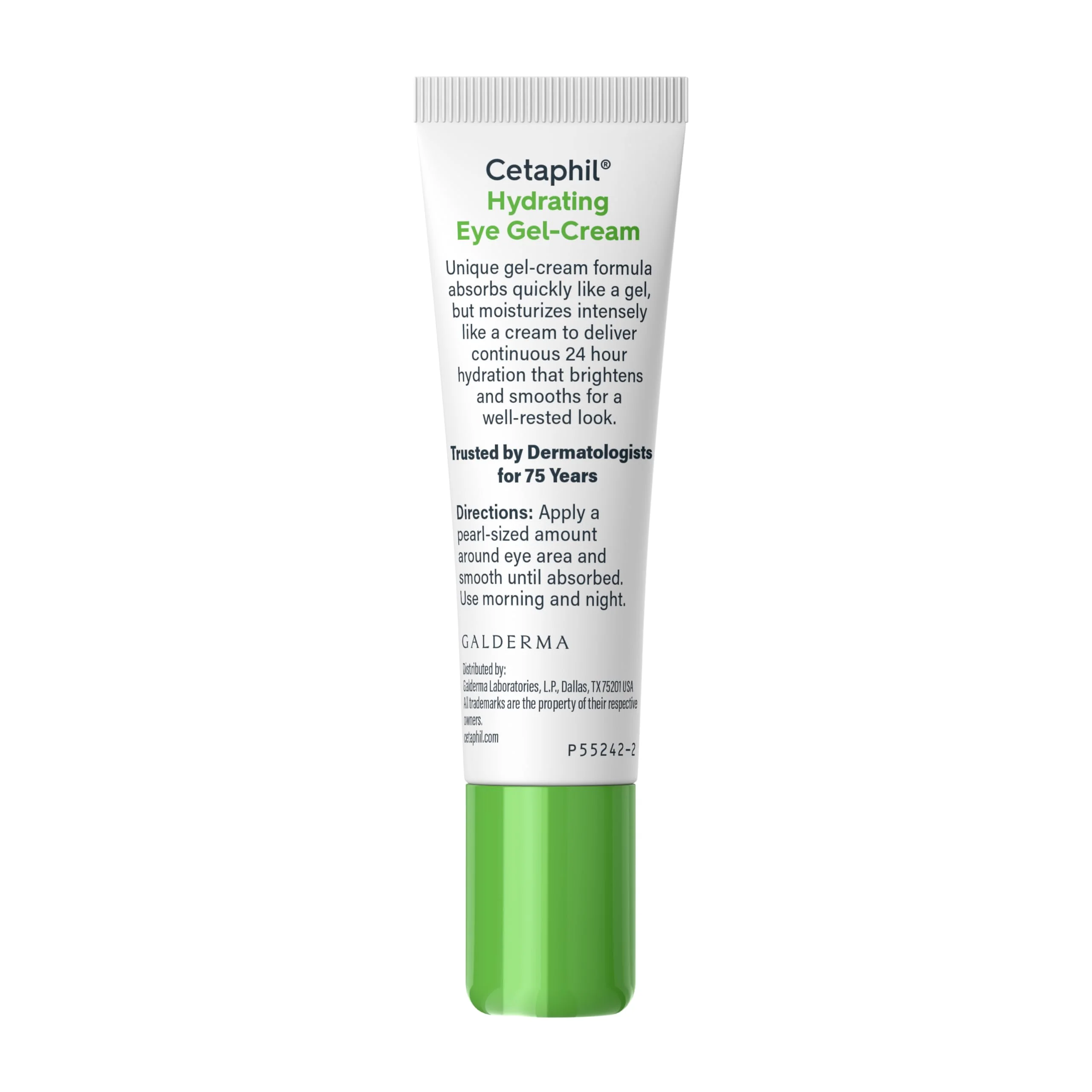 Cetaphil Hydrating Eye Gel-Cream, With Hyaluronic Acid, 0.5 Fl oz, Brightens and Smooths Under Eyes, 24 Hour Hydration for All Skin Types, (Packaging May Vary) - Image 3