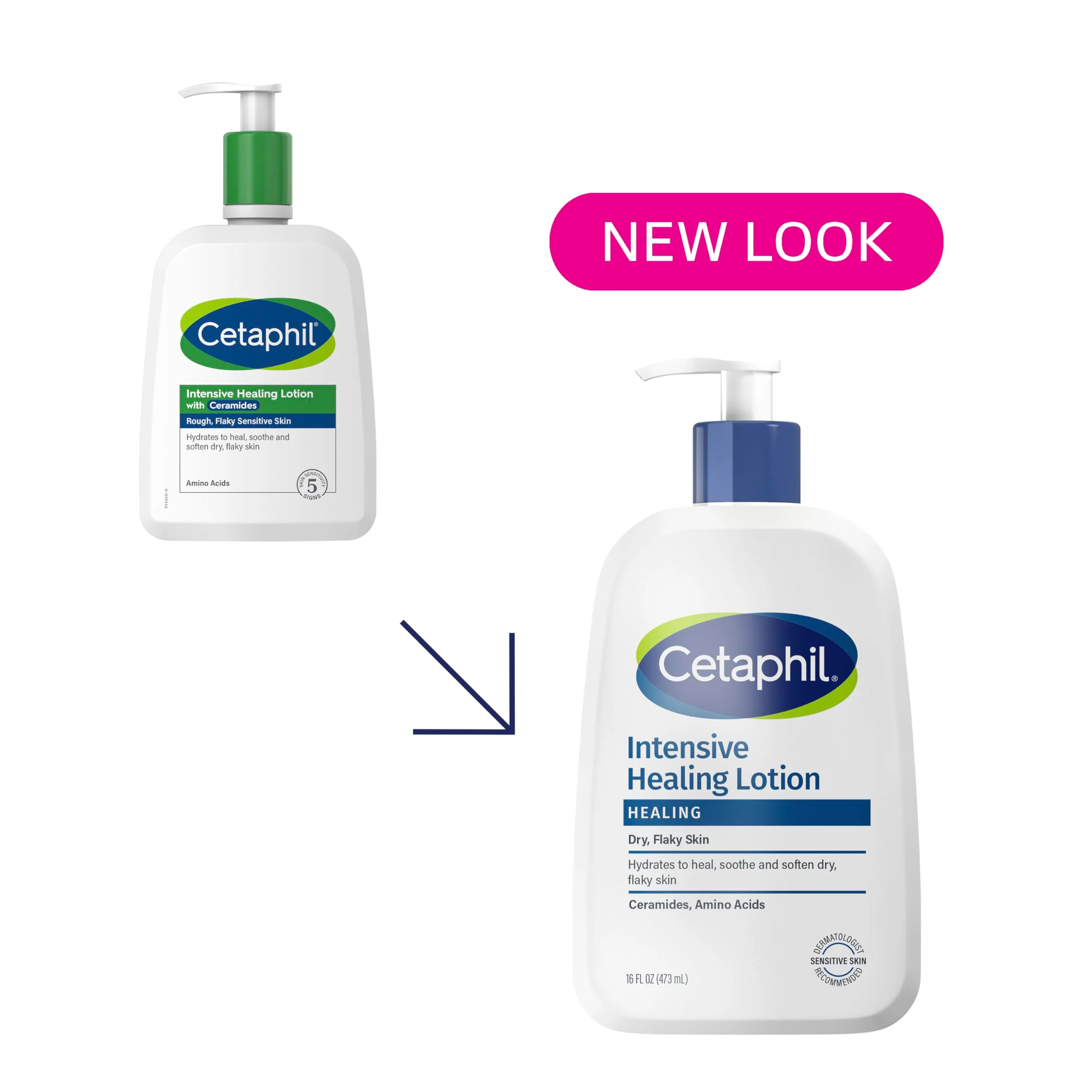 Cetaphil Intensive Healing Lotion with Ceramides 16 Oz For Dry, Rough, Flaky Sensitive Skin 24-Hour Hydration Fragrance, Paraben & Gluten Free - Image 10
