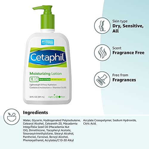 Cetaphil Moisturizing Lotion 20 fl oz - Image 2