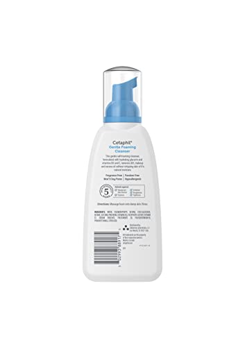 Cetaphil Oil Free Gentle Foaming Cleanser For Dry to Normal, Sensitive Skin, 8oz Pack of 2, Made with Glycerin and Vitamins B5 and E, Dermatologist Tested, Hypoallergenic, Soap and Fragrance Free - Image 10