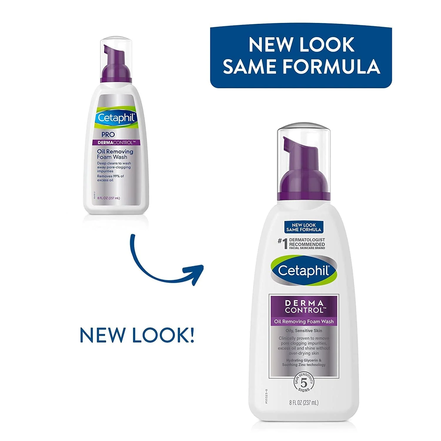 Cetaphil PRO DermaControl Foam Wash 8 oz - Packaging May Vary - Image 3