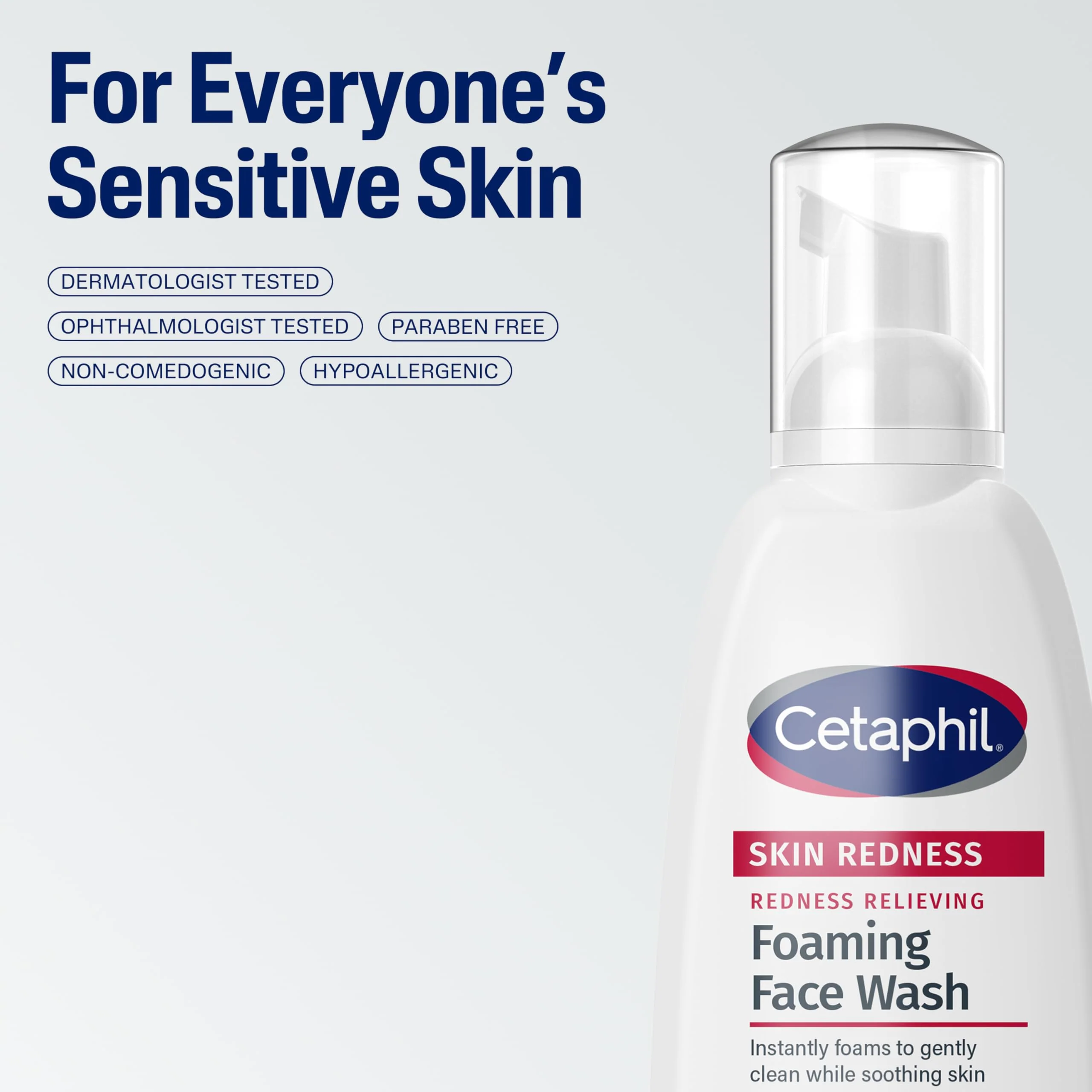 Cetaphil Redness Relieving Foaming Face Wash For Sensitive Skin, 8 Fl Oz, Gently Cleanses & Calms Sensitive Skin Without Over Drying, (Packaging May Vary) - Image 14