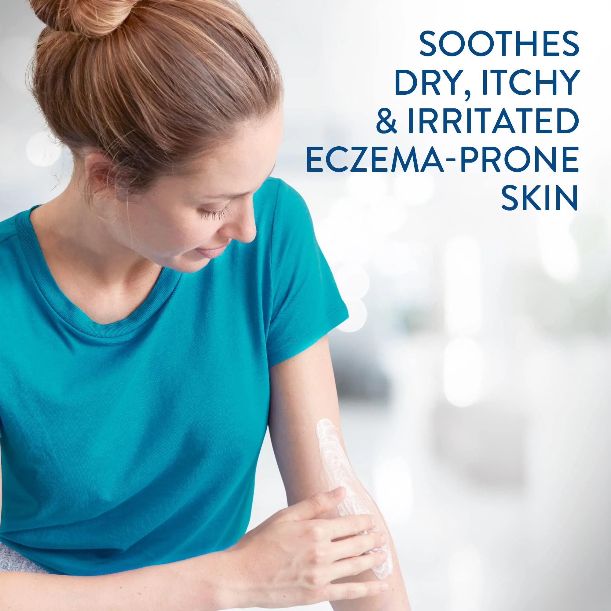 CETAPHIL RESTORADERM Soothing Moisturizer, For Eczema Prone Skin, 10 fl oz, For Dry, Itchy, Irritated Skin, 24Hr Hydration, No Added Fragrance - Image 7