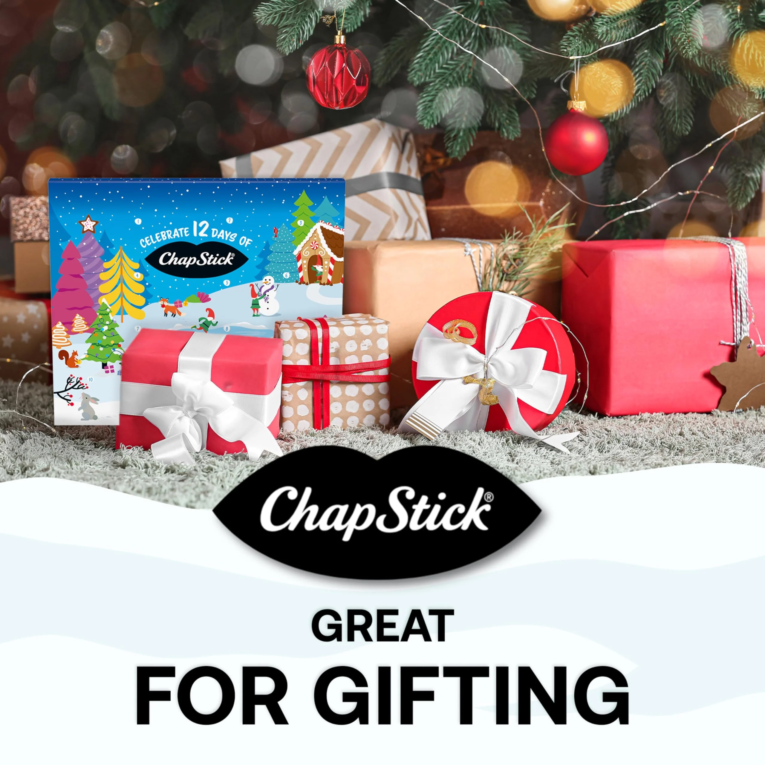 ChapStick 12 Days of Holiday Advent Calendar Lip Balm Gift Set - 0.15 Oz - Image 6